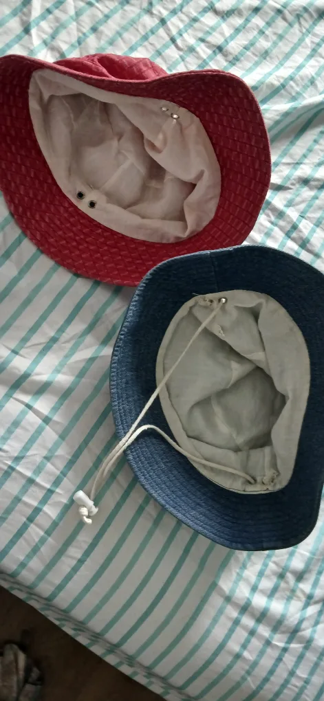 Two Bucket Hats - Red and Blue image indicator(2)