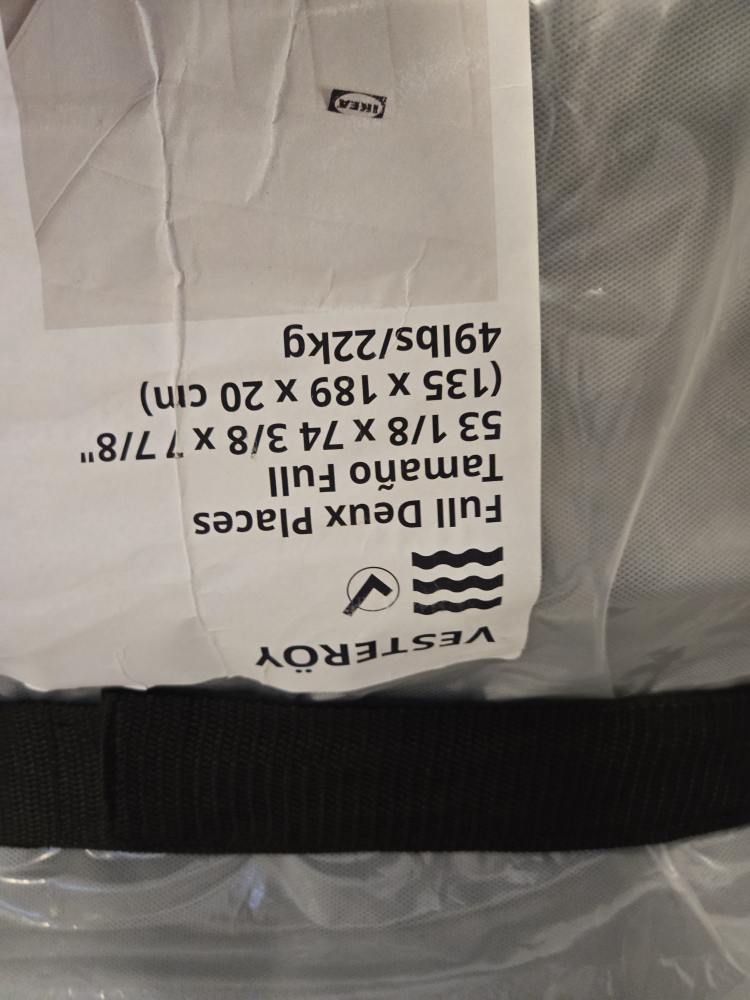 IKEA VESTERÖY Full Hybrid Mattress - Medium Firm - photo 2