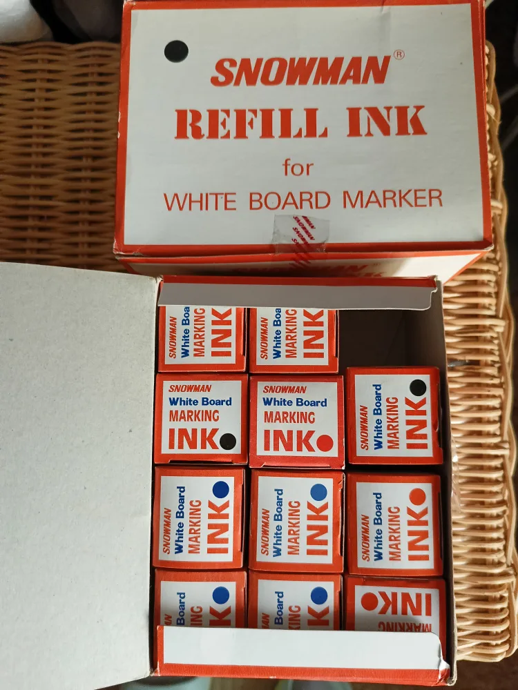 Snowman White Board Marker Refill Ink 23 bottles for $20 thumbnail