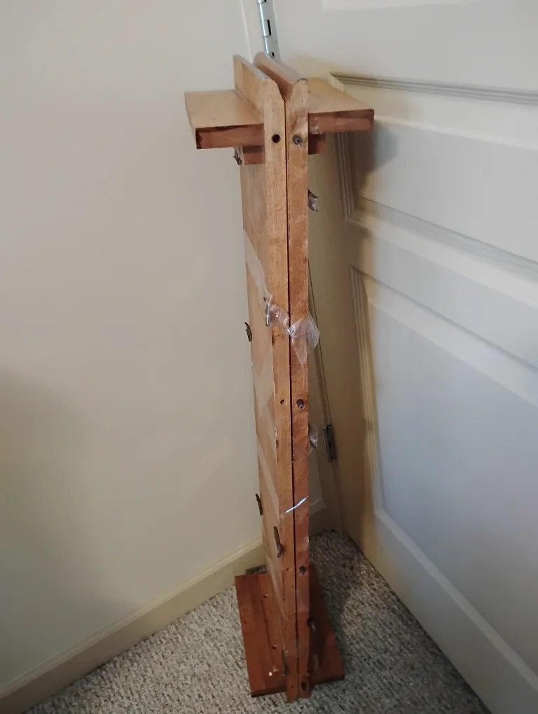 Round Oak Wooden Dining Table with 2 Extensions and 2 Chairs image indicator(4)