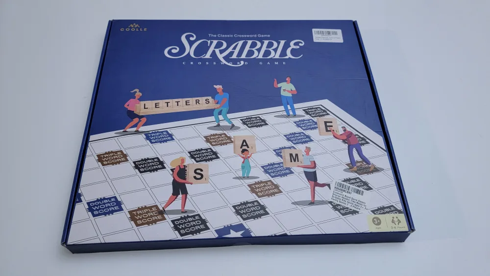 Scrabble Board Game with Wooden Tiles & Racks | Family thumbnail