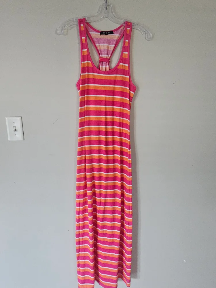 Striped Maxi Dress Large thumbnail