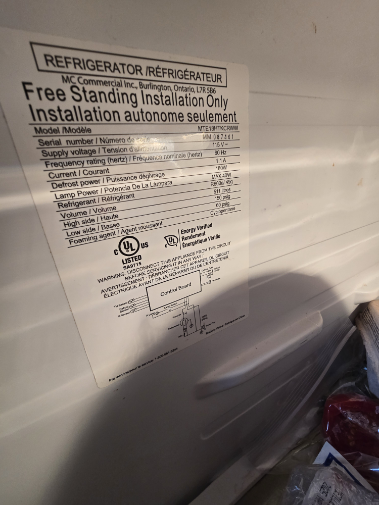 MC Commercial Refrigerator - 30x30x66 - photo 3