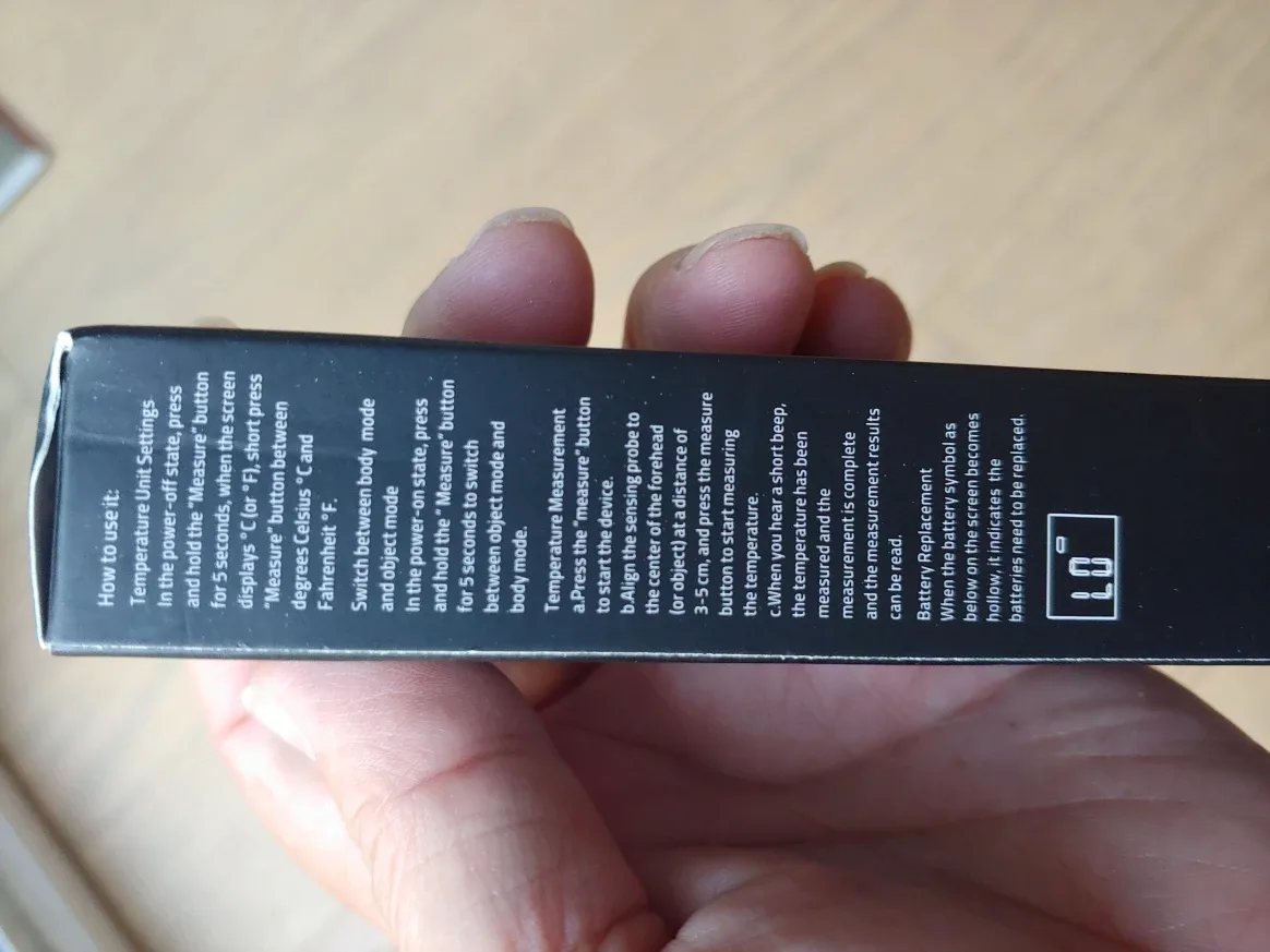 Digital Thermometer, Non-Contact Infrared, Human & Object image indicator(8)