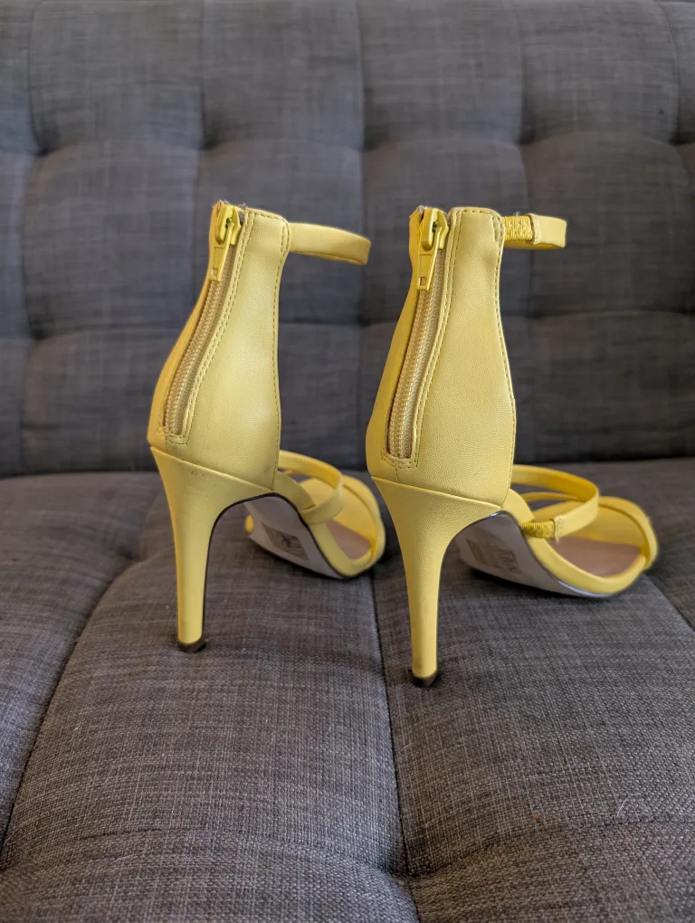 Call It Spring Yellow Heels - Size 6 image indicator(3)