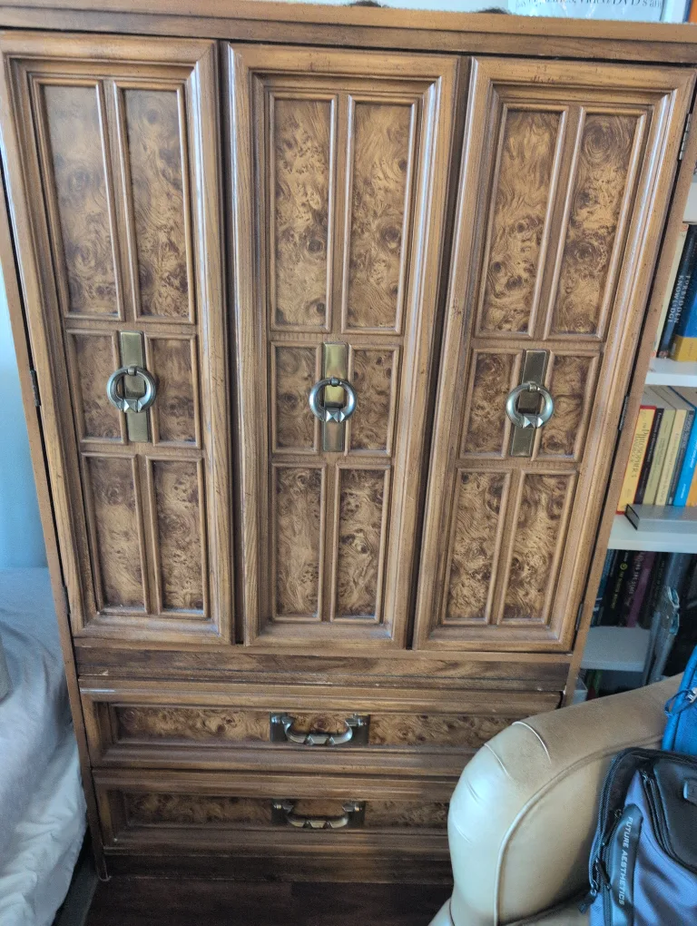Vintage Wooden Armoire thumbnail