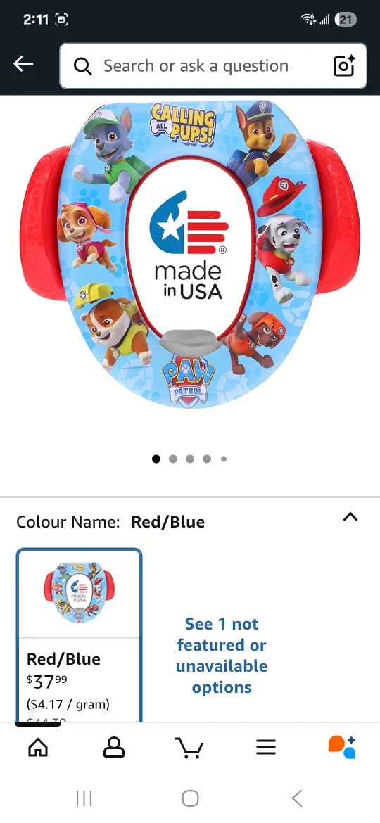 Nickelodeon Ginsey Paw Patrol Soft Potty Seat thumbnail