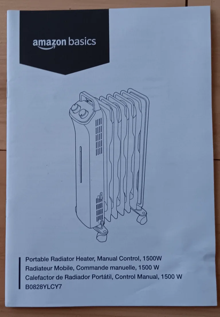 Amazon Basics 1500W Portable Radiator Heater thumbnail
