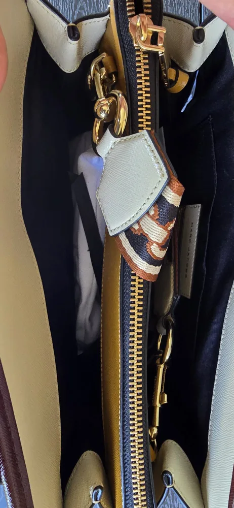 Marc Jacobs Big Shot Striped Leather Satchel image indicator(6)