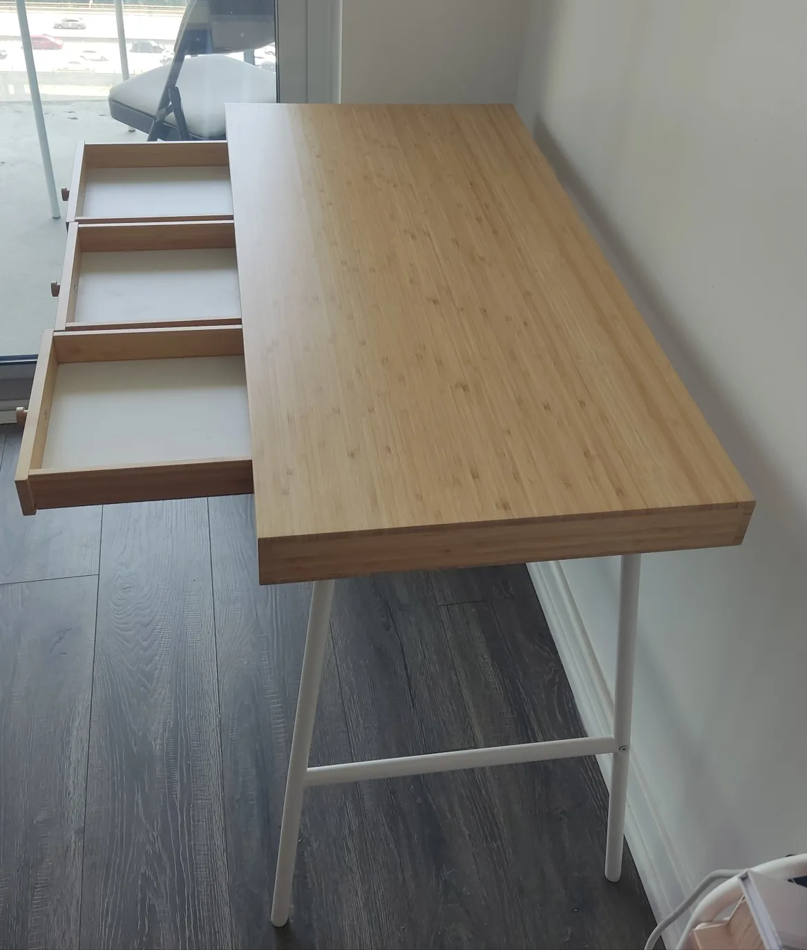 LILLASEN Desk – Stylish Bamboo Workstation / Vanity / Table thumbnail