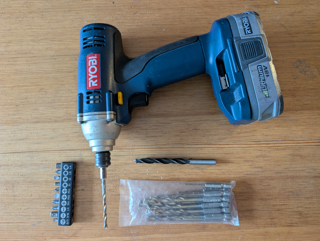 Ryobi 18V Cordless Drill with Charger
