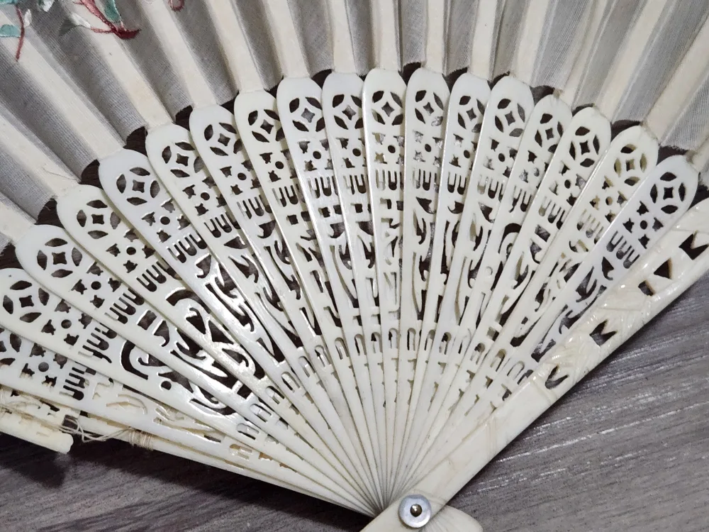 Embroidered Silk Fan thumbnail