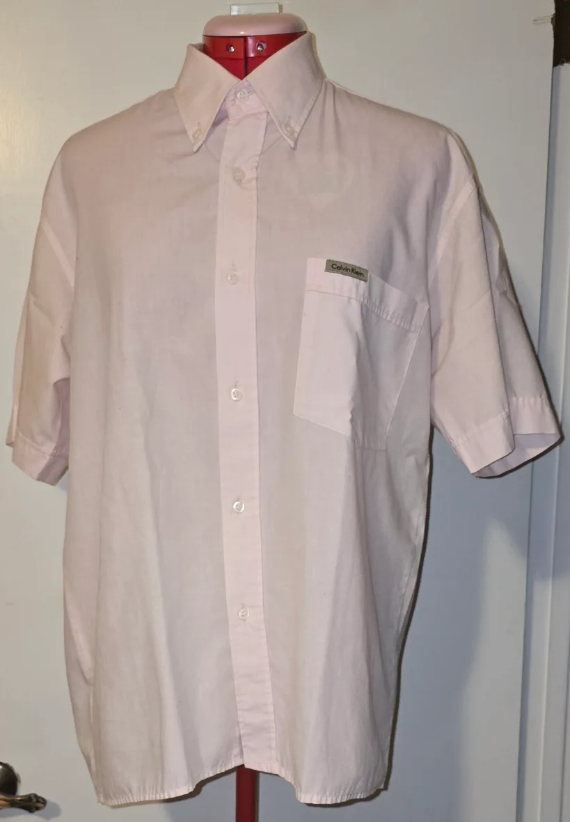 Calvin Klein Pink Short Sleeve Shirt - Size M thumbnail