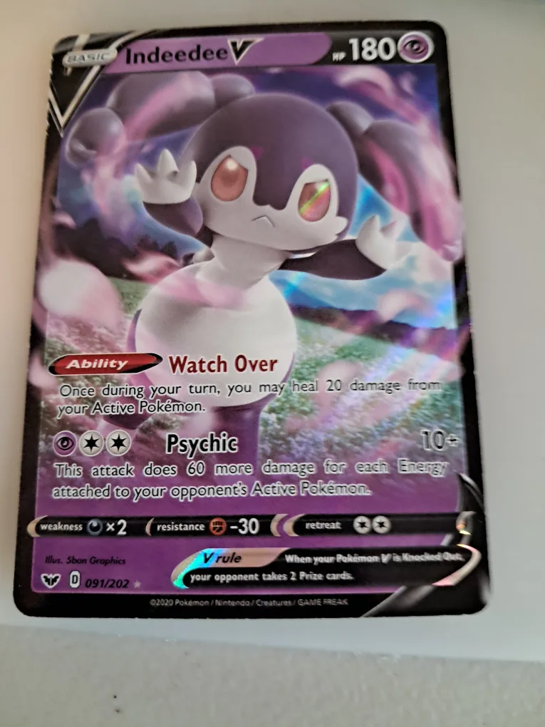 Indeedee V Pokemon Card thumbnail