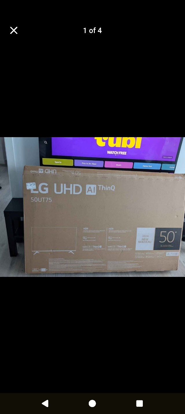 LG 50UT75 50" UHD 4K Smart TV - Brand New - photo 4