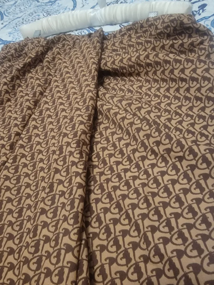 Brown Patterned Midi Skirt image indicator(2)