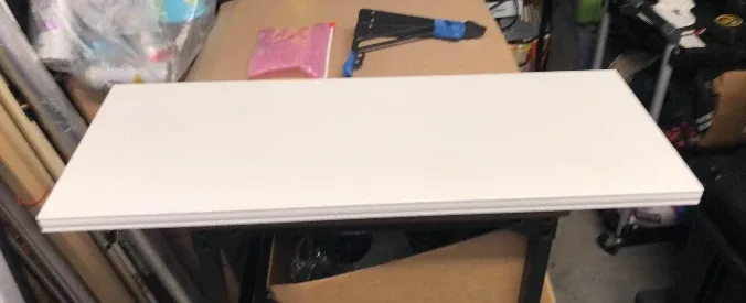 White Shelf with brackets thumbnail