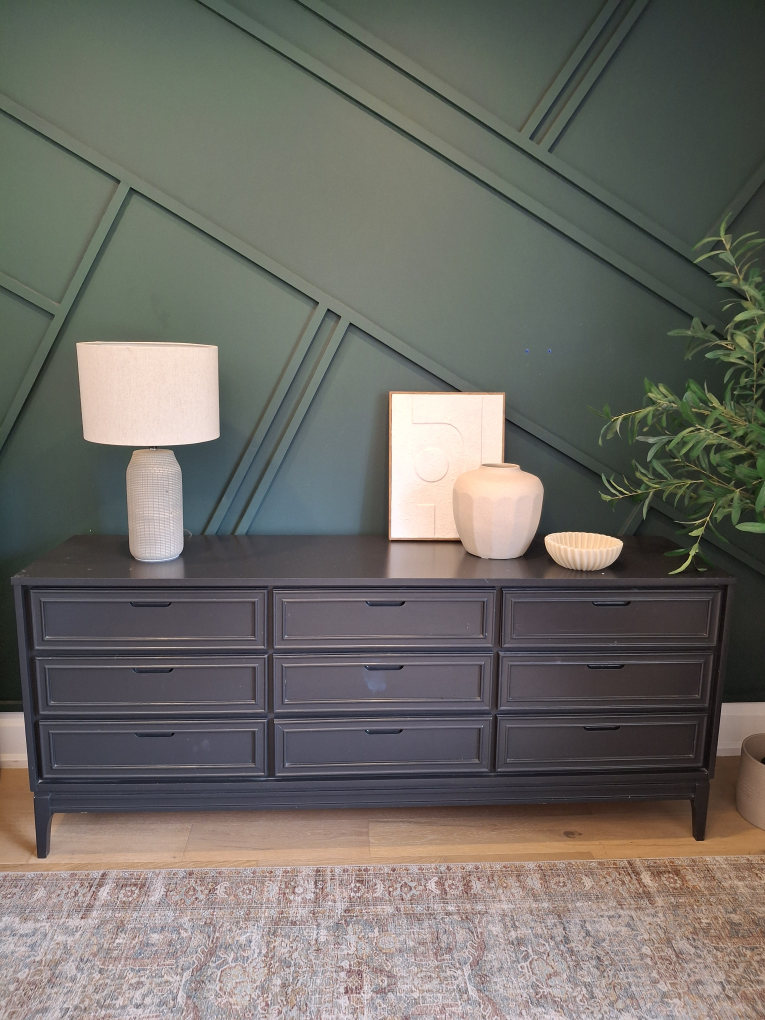 Dark Grey/Black   9-Drawer Dresser