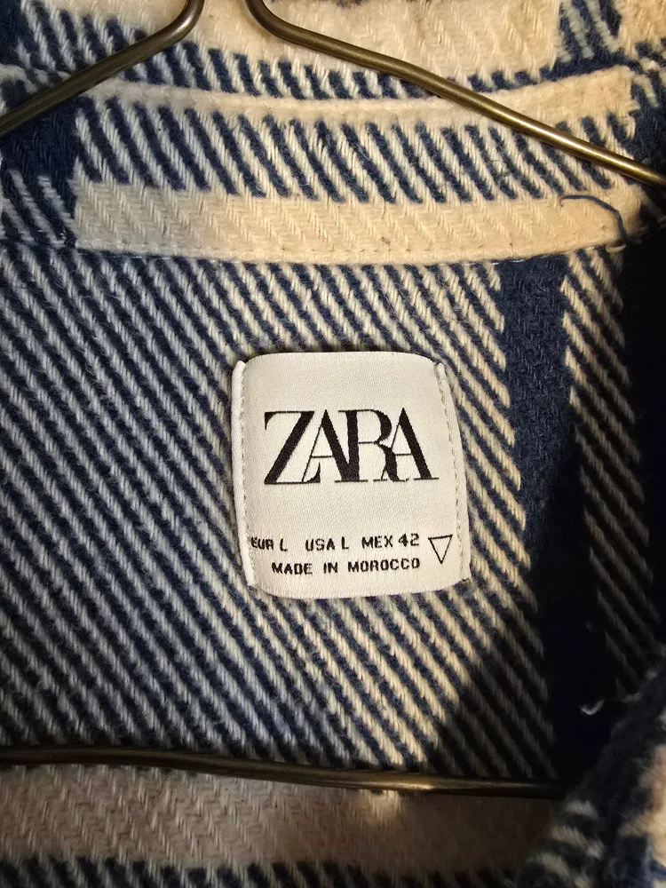 Zara Plaid Flannel Shirt - Size L image indicator(2)