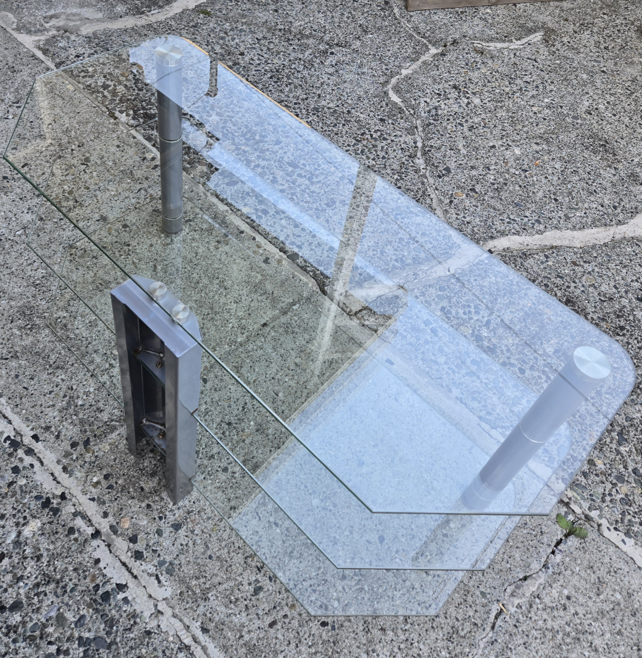 Glass TV Stand - photo 2