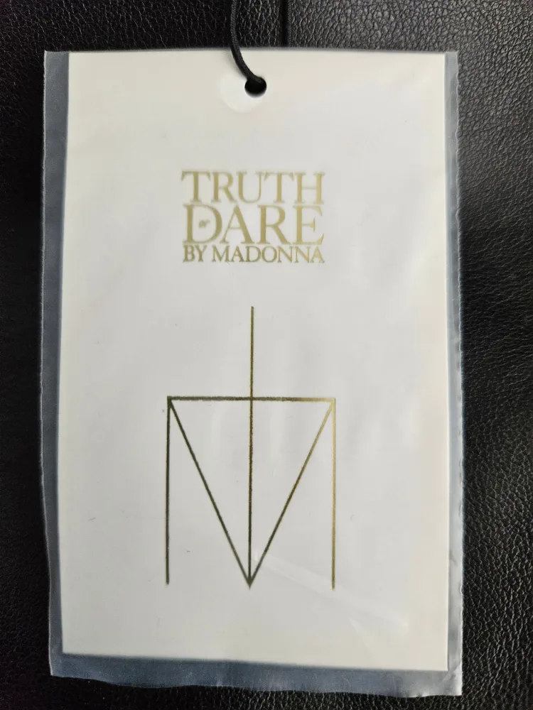 Truth or Dare by Madonna Black Tote Bag image indicator(2)