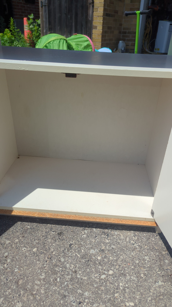 White Cabinet with Doors and Shelf - photo 5