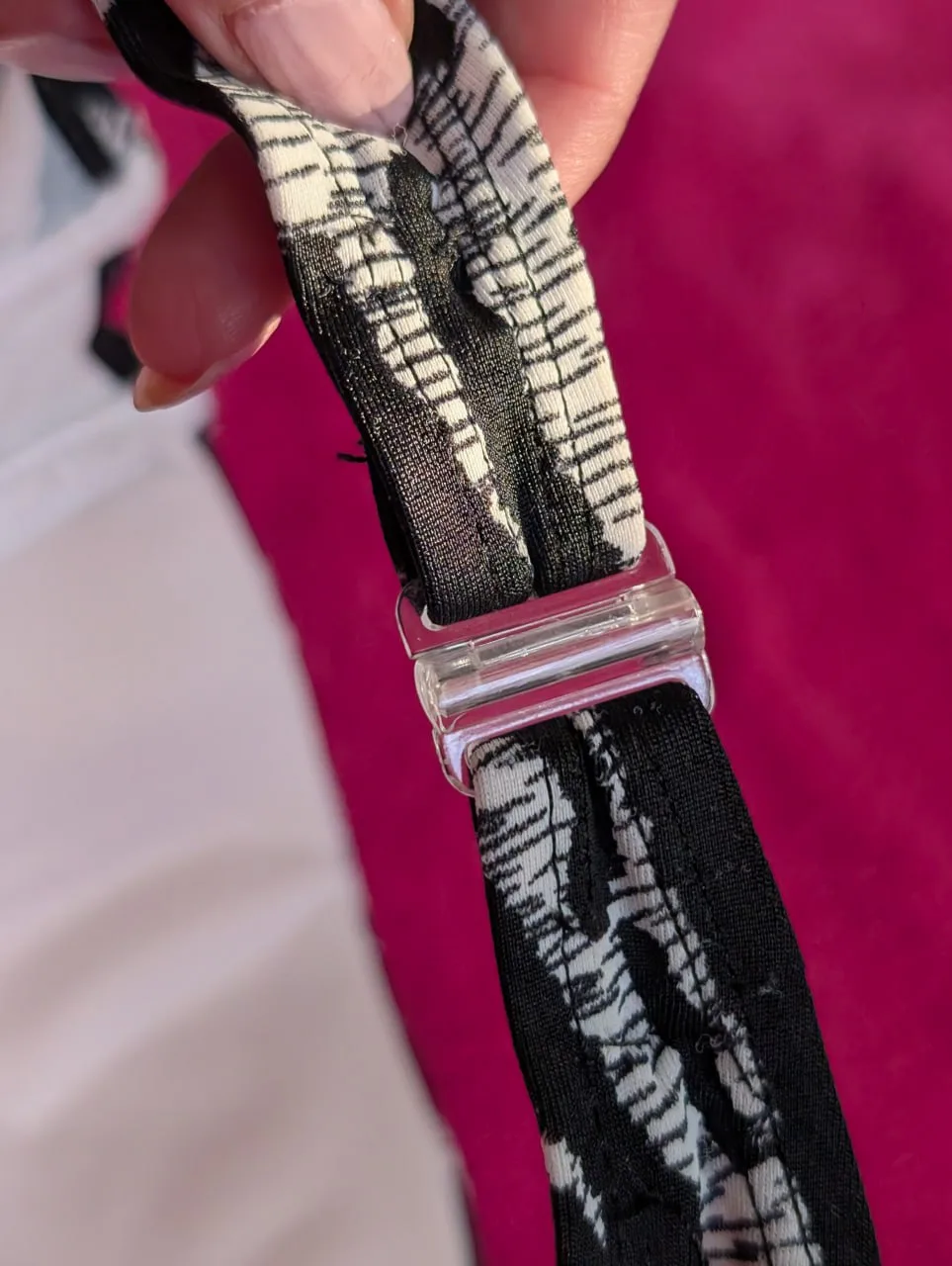 White Tiger Print One Piece Monokini Swimsuit image indicator(4)