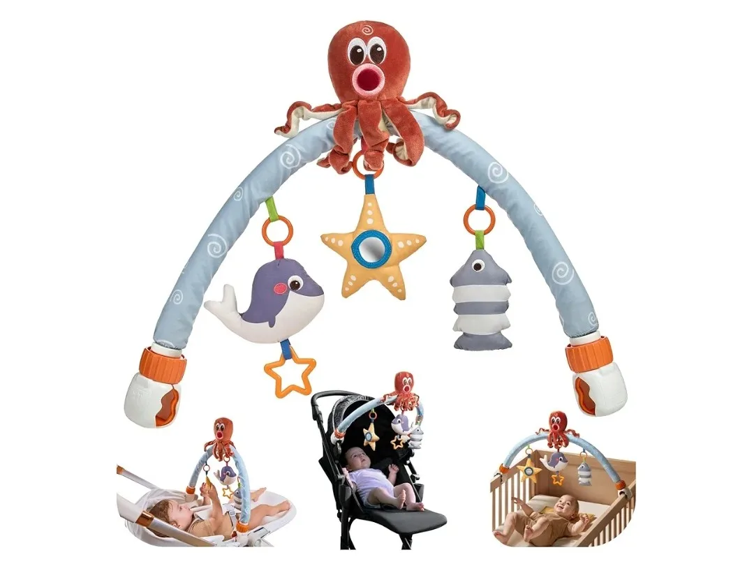 Baby Stroller/Crib Mobile - Octopus Theme thumbnail