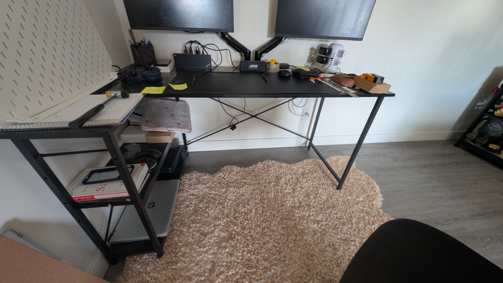 Black Desk with Shelves - photo 4