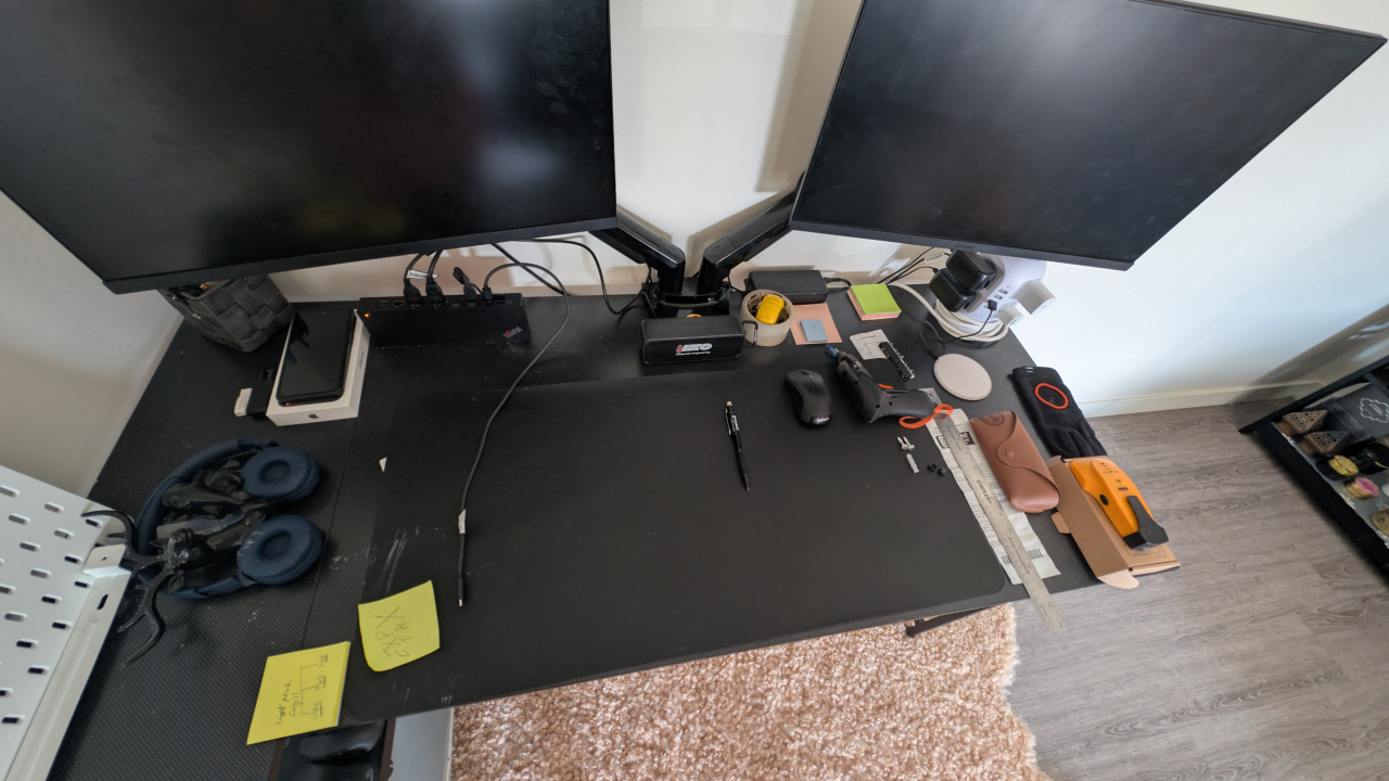 Black Desk with Shelves - photo 5