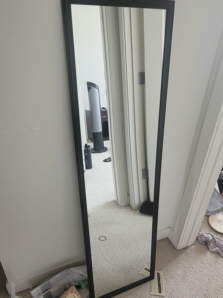 Full Length Black Framed Mirror