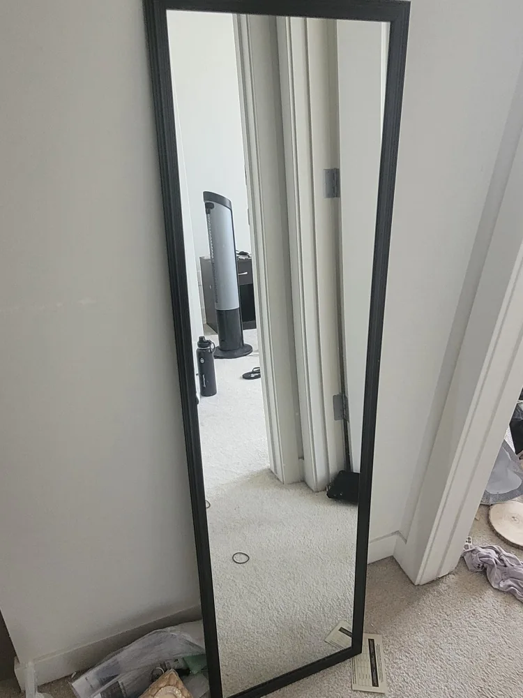 Full Length Black Framed Mirror thumbnail