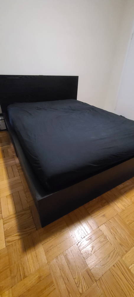 Black Bed Frame with Drawers - photo 2