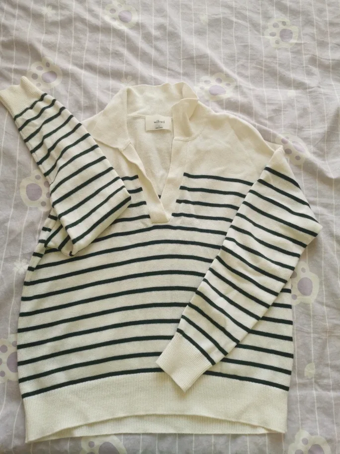 Aritiza Wilfred Striped Sweater - Size S thumbnail