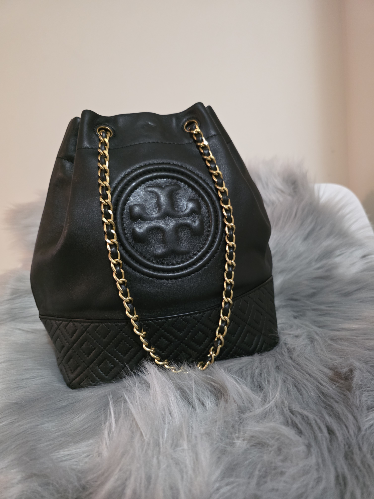 Tory Burch Leather Bucket Bag