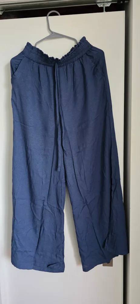 Navy Blue  Linen Pants thumbnail