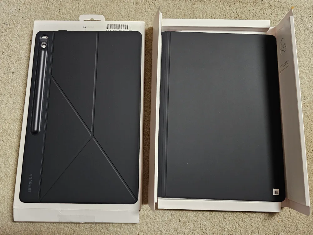 New Samsung Tab S10 FE+ Smart Book Cover Folio Case - Black image indicator(2)