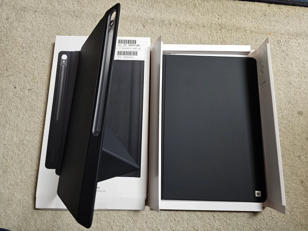 New Samsung Tab S10 FE+ Smart Book Cover Folio Case - Black image indicator(3)