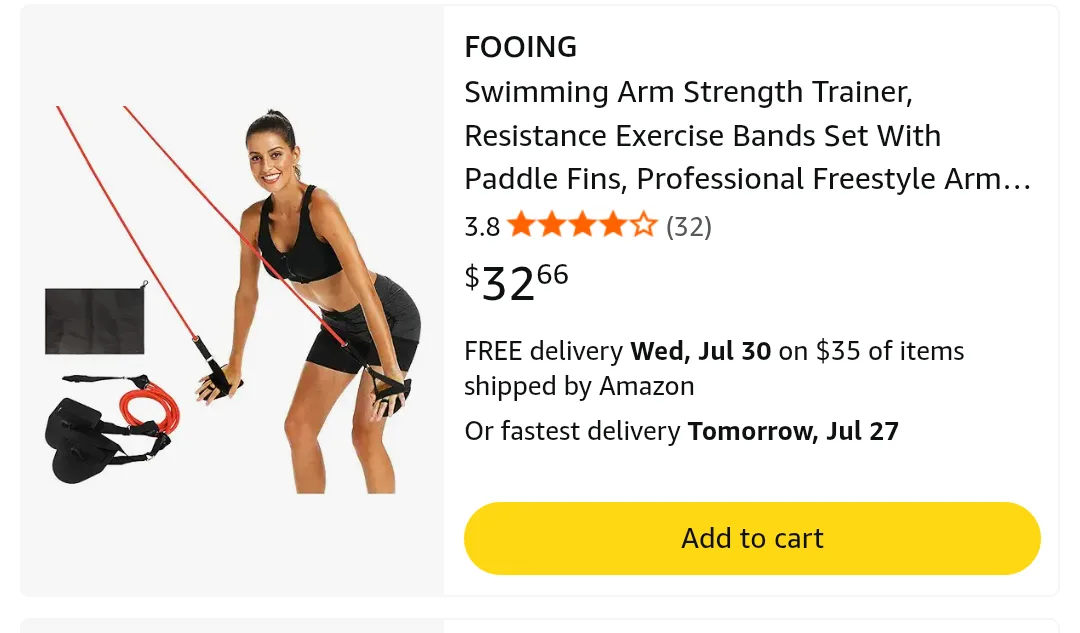 FOOING Swimming Arm Strength Trainer thumbnail