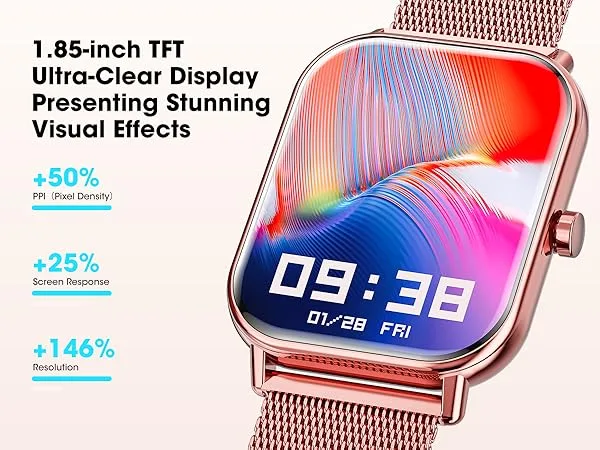 Rose Gold Smart Watch with Activity Tracker image indicator(7)