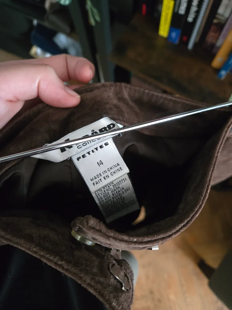 Vintage Genuine Leather Suede Skirt image indicator(7)