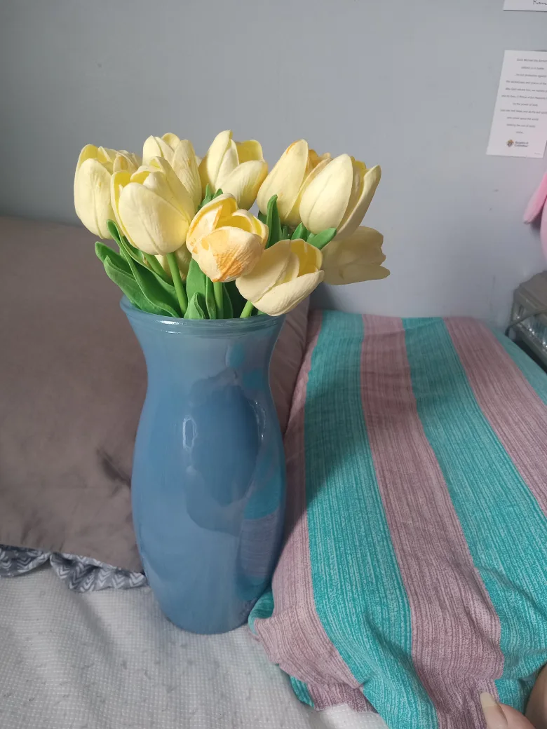 Blue Glass Flower Vase thumbnail
