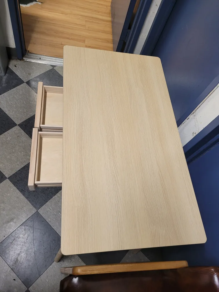 Wooden Desk with Drawers image indicator(2)