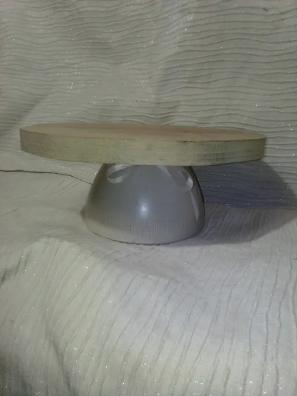 Rae Dunn Footed Server Stand thumbnail