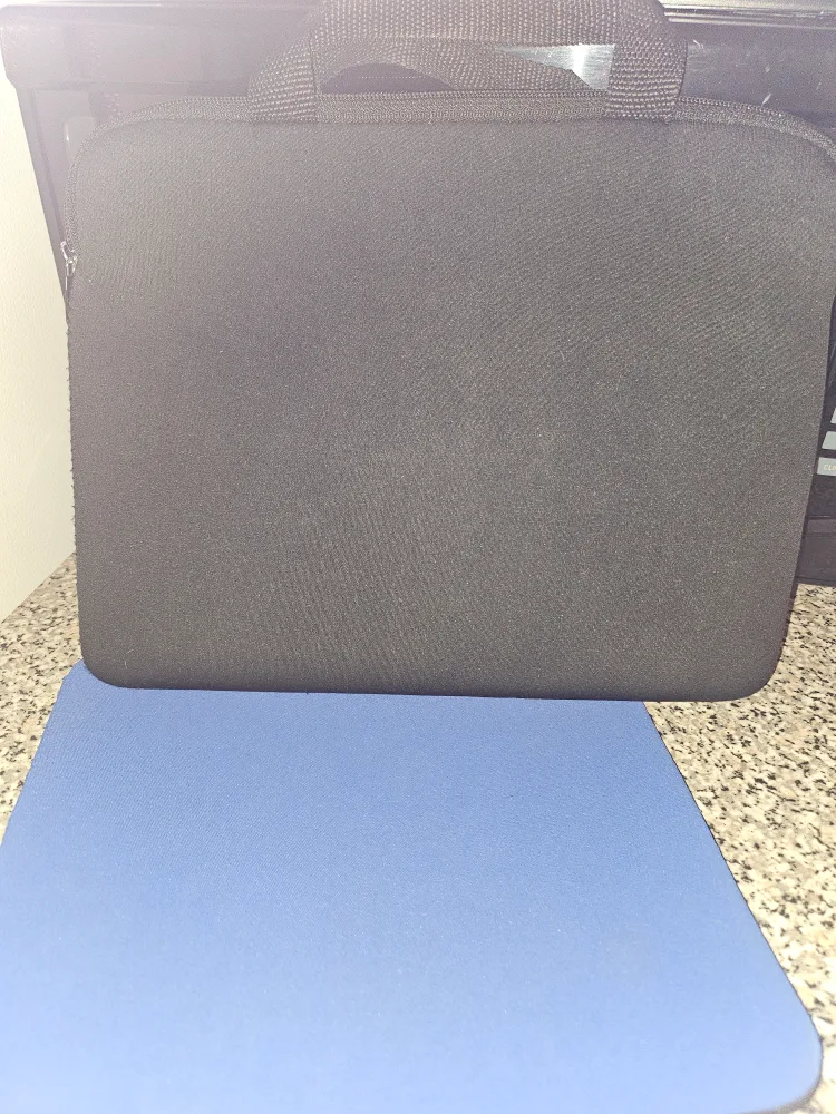 Laptop/Tablet Sleeve with Handles, Black 12.5 inches & Mouse Pad thumbnail