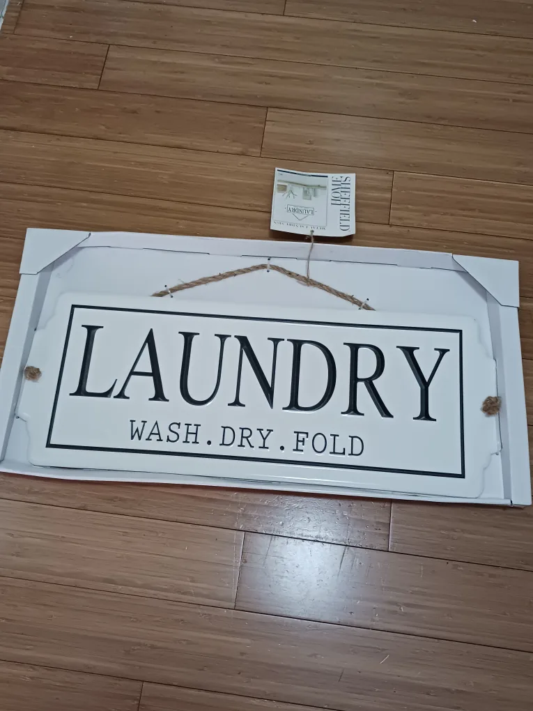 Sheffield Home Laundry Metal Sign - New in Box! image indicator(3)