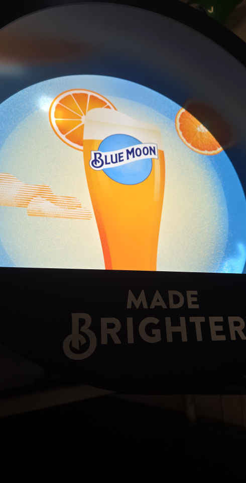 Blue Moon Beer Sign - "Made Brighter" - photo 2