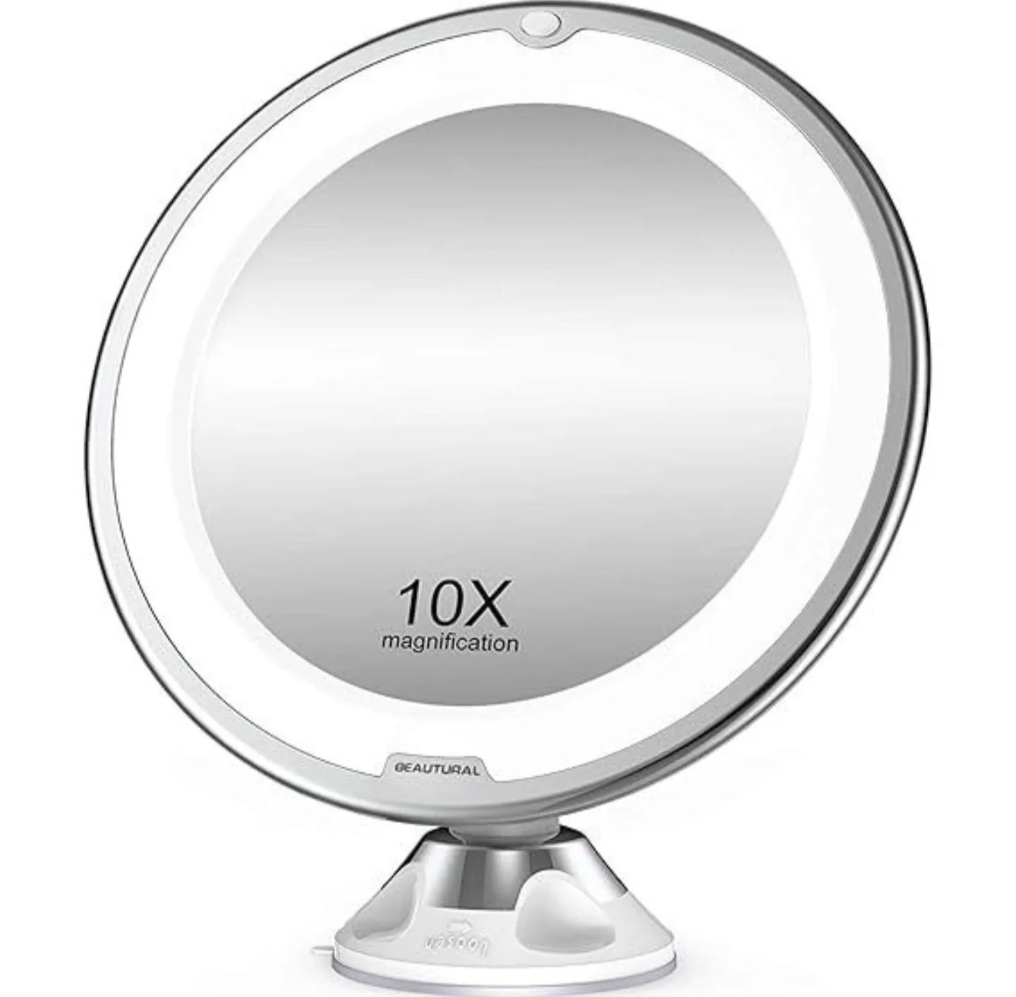 BEAUTURAL 10X LED Makeup Mirror – Suction Mount thumbnail