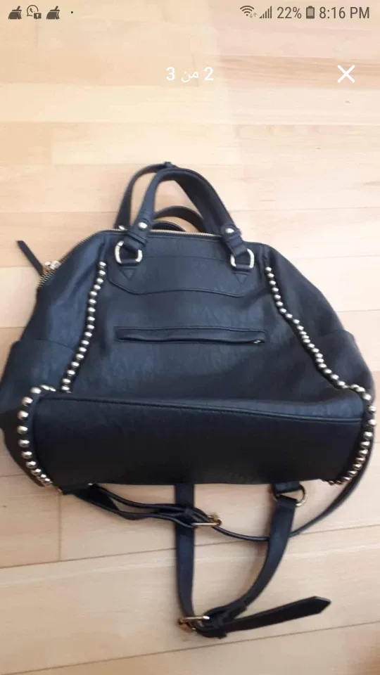 Danier Black Leather Tote Bag image indicator(2)