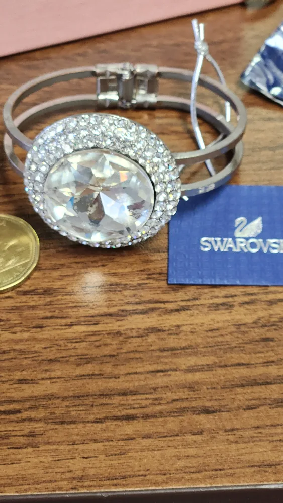 Swarovski Crystal Bangle Bracelet thumbnail
